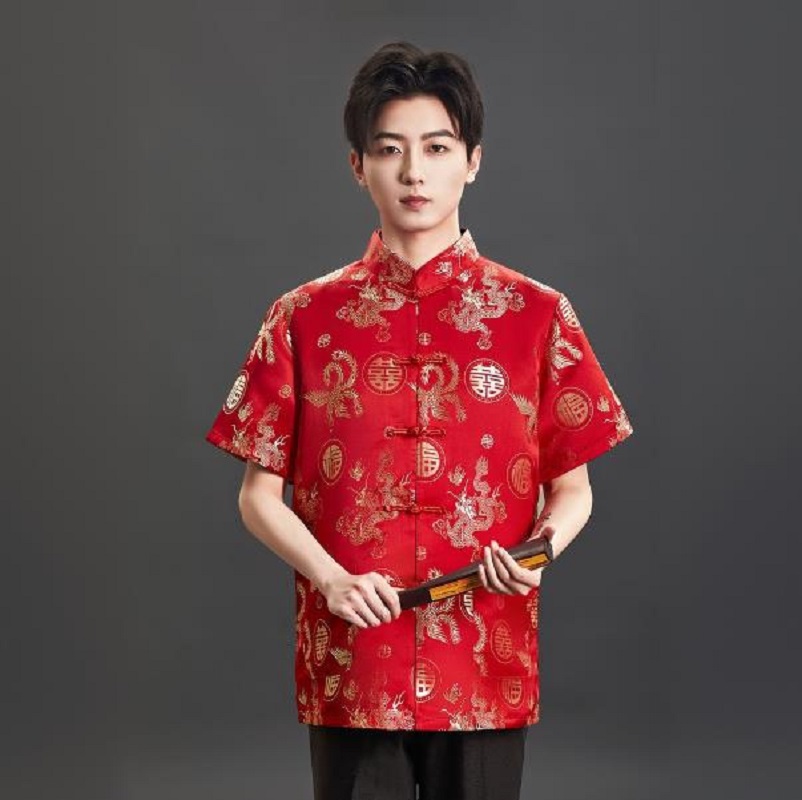 Kaos Lengan Pendek Pria dengan - Mens Satin Silk Dress Shirt ulasan dan harga