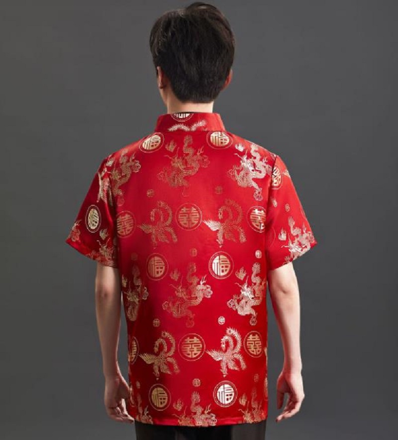 Kaos Lengan Pendek Pria dengan - Mens Satin Silk Dress Shirt ulasan dan harga