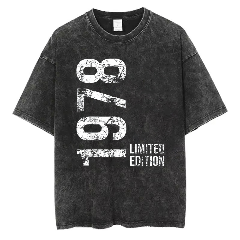 Kaos Edisi Terbatas 1978 Katun - Acid Wash Vintage Graphic T Shirt ulasan dan harga